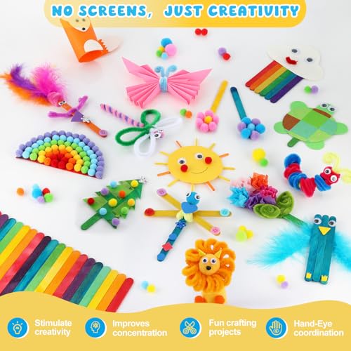 Zefy 3200+ Pcs Arts and Crafts Supplies for Kids, All in One Craft Kits - size: 3288 pcs