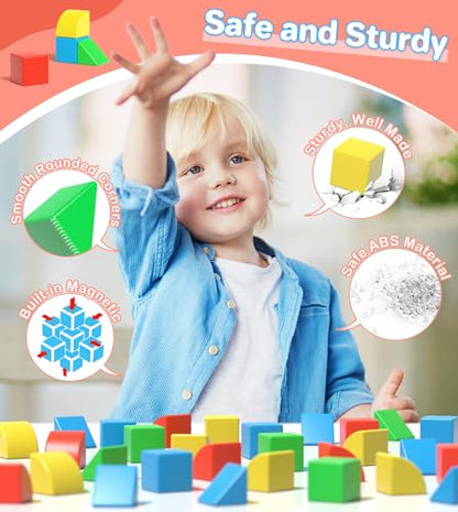 Magnetic Blocks for Kids Ages 1-3, Large Magnet Toys Toddler Building - style: 36PCS (1.34in)