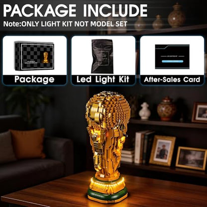 LED Light Set Compatible with Lego 43020 Editions FIFA World Cup Official Trophy Set, Light Kit for Lego 43020 Building Blocks Model, Not Included The Model Set - color: 43020 World Cup Set