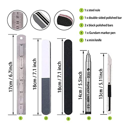 38Pcs Gundam Tools Kit Gunpla Tool Gundam Model Kit Tools Bandai Tool kit Car Model Tools Set for Hobby Model Building Making Assembling