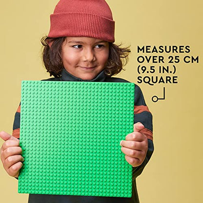 LEGO Classic Green Baseplate, Square 32x32 Stud Foundation to Build, Play, and Display Brick Creations, Great for Grassy Nature Landscapes, 11023,4+ Years - style: Paper package
