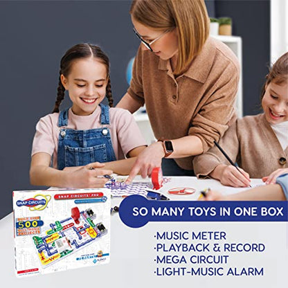 SNAP CIRCUITSPro SC-500 STEM Electronics Kit, 500+ Projects, Ages 8+ - size: 500 Projects