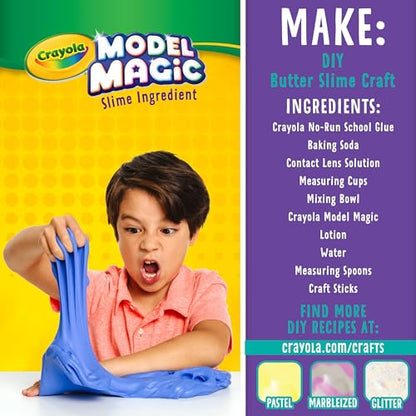 Crayola Model Magic Naturals, 4 Packs (8oz ea), Bulk Modeling Clay Alternative, Craft Supplies for Classrooms, 2 lb. Bucket - color: Natural, size: 8 oz (Pack of 4)