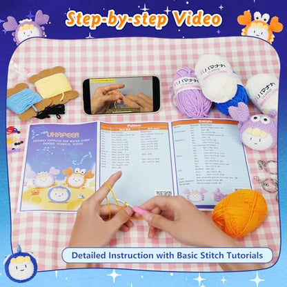 UHAPEER Constellations Crochet Kit for Beginners with Step-by-Step Tutorial