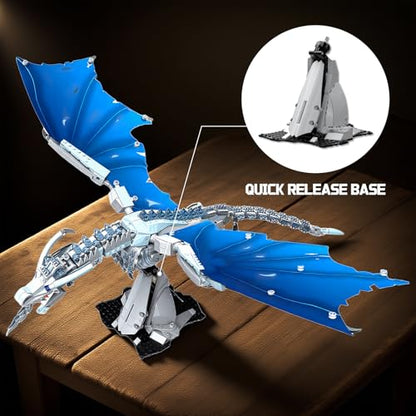 HJPLPXH Fantasy Ideas Ice Dragon Model Building Block Set - style: Ice Dragon