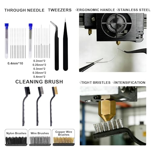 3D Printer Tools Kit,91Pcs 3D Printer Accessories for All FDM/SLA Printers - size: Large