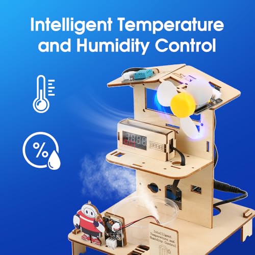 ACEBOTT 3-in-1 ESP32 STEM Smart Home and School Education Kit Compatible with Arduino, STEM Robotics Science Kits for Students Age 12+, Engineering Projects STEAM Activities Gifts 12-16 Year Old - color: 3-in-1 Esp32 Stem Education Kit