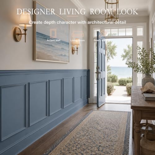 Pre-Cut Paintable Wall Molding Kit, 3 Set Accent Wall Panels (24"x 32") - size: 24"x 32"