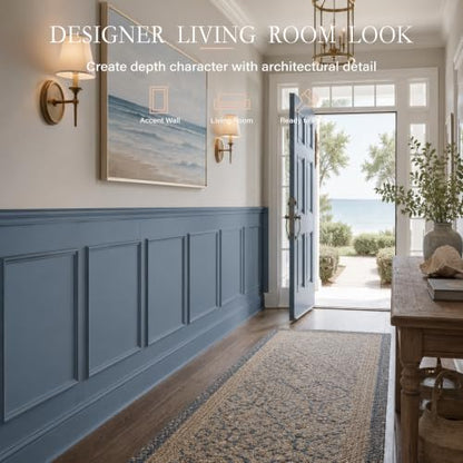 Pre-Cut Paintable Wall Molding Kit, 3 Set Accent Wall Panels (24"x 32") - size: 24"x 32"