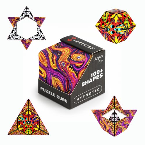Shashibo DODECA Magnetic Puzzle Cube, Stress Relief Fidget Toy - color: Hypnotic Digital, size: DODECA