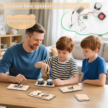 DIY Bluetooth Speaker Kit for Kids 8-10 - STEM Kits Science Project Toys - color: Green