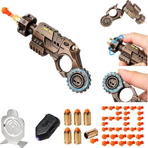 Metal Mechanical Fidget Device for Adults, EDC Desk Collectible, Brown - color: Titaniumsteel-05