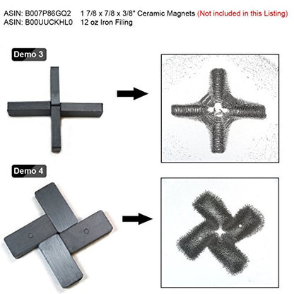 12 oz Fine Iron Filings Magnetic Iron Powder for Magnet Education and School Projects - Discover The World of Magnetics & See Magnetic Lines of This Unseen Force & More! (One Pack)