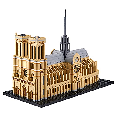 YaJie Notre Dame de Paris Micro Building Blocks Set, 7380 PCS Model Kit - color: Paris 1