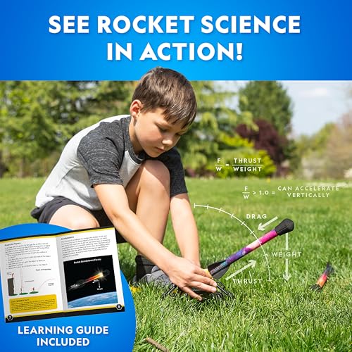 National Geographic LED Air Rocket Launcher Toy for Kids Ages 8-12 - style: Light-Up Air Rockets