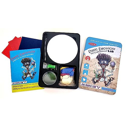 The Purple Cow Crazy Scientist Static Electricity - Science Kits for Young Researchers. for Learning & Education - STEM Educational Games for Kids, Boys & Girls, with Instructions - style: Static Electricity