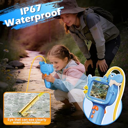 Kids Endoscope Borescope Toys, Snake Scope Camera with Light for Kids, Outdoor Exploration STEM Science Educational Toy Gifts for 4 5 6 7 8 9 10 Year Old Boys Girls