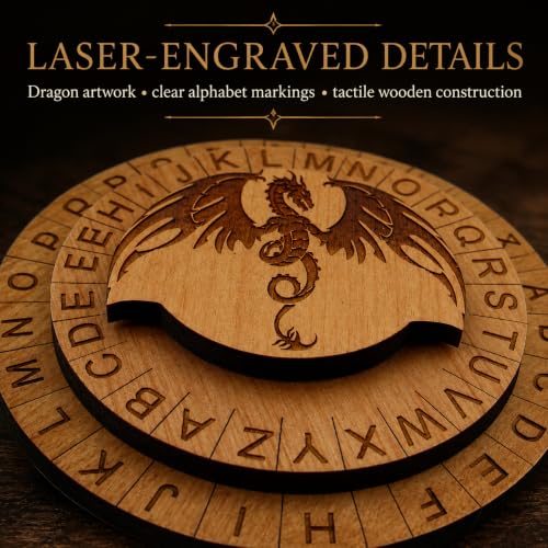 Dragon Cipher Wheel - Accessory for Table Top Gaming - size: Dragon Cypher