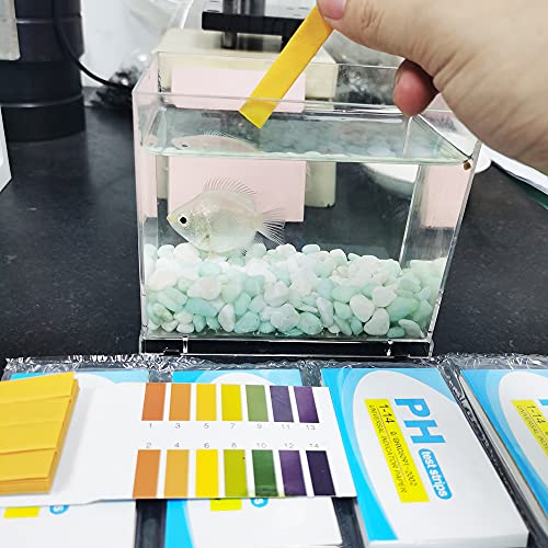 pH Test Strips,5 Packs of 400 Strips pH 1-14 Test Paper,for Urine,Saliva,Drinking Water,Pool,Spa,Soap,Fish Tank and Liquids