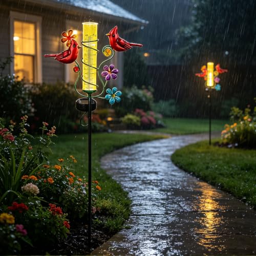 Rain Gauges Outdoors Best Rated, Cardinal Rain Measure Gauge - color: Cardinal