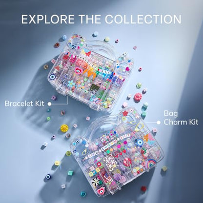 BaubleBar Ultimate DIY Bag Charm Kit | Oprah’s Favorite Things | Great for a Gift, Party, or Family Activity | Keychain Jewelry Making Kit with Beads | DIY Customizable Crafts for All Ages - style: Bag Charm Kit