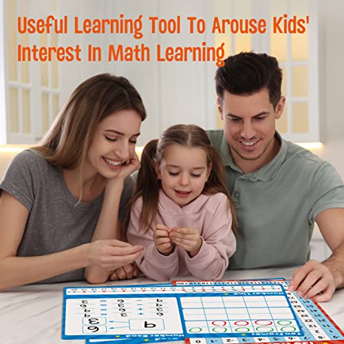 8 Packs Number Line Whiteboards Cards, Double Sided Dry Erase Board Writable and Erasable 130 Numbers Chart White Board for Kids, Students, Classroom and Home (12” x 9”) - color: Number Line Whiteboards Cards