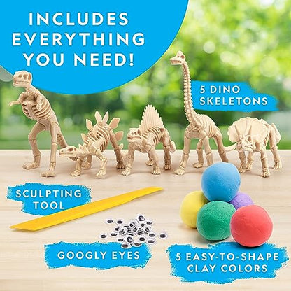 National Geographic Clay Dinosaur Arts and Crafts Activity Kit for Kids - style: Dino Clay Craft Kit
