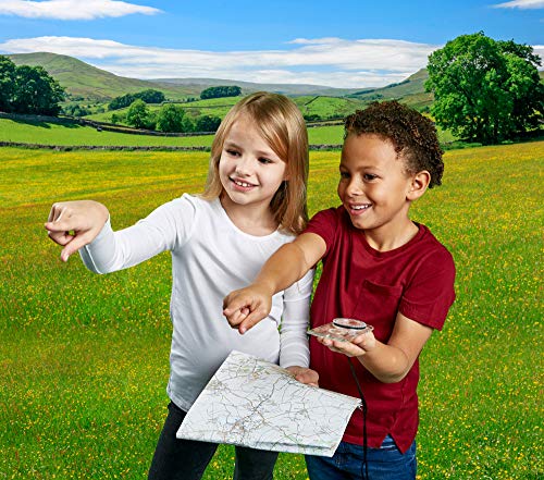 Brainstorm Toys Outdoor Adventure Compass Designed for Children Ages 3+ Years, Multicolor - style: Compass