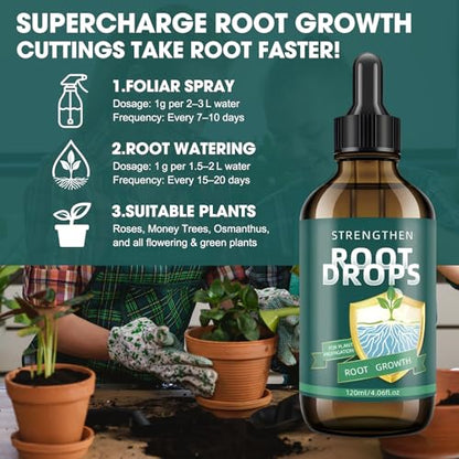 Root Drops, Liquid Rooting Hormone for Cuttings- Fast Propagation Drops