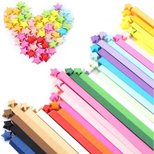 Origami Stars Papers Package DIY Paper Glitter Origami Stars, 1350 Sheets, 27 Colors (27 Bright Color) - color: 27 Bright Color