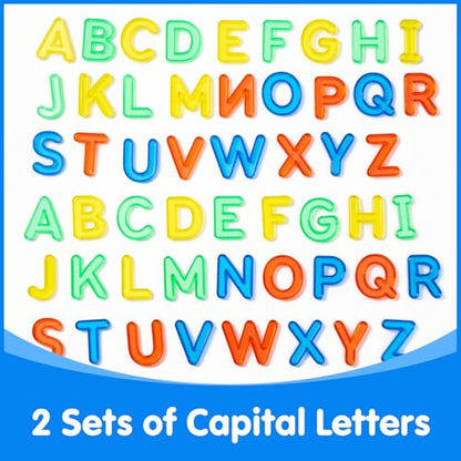 52 Pcs Translucent Capital Letters - Light Table Toys - style: Capital Letters