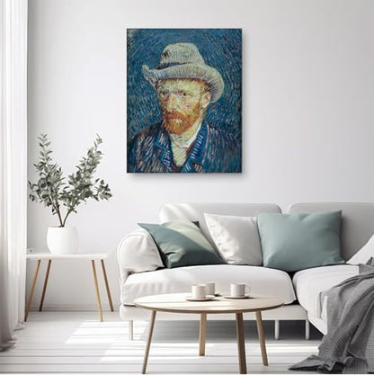 VeGuude Van Gogh Portrait Diamond Art Kits for Adults- Diamond Painting Kits for Adults Beginners,5D DIY Full Drill Diamond Painting Gem Art and Crafts 12x16inch - color: DP02872