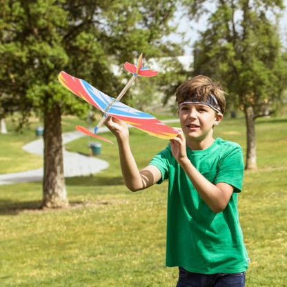 DIY Creative Aircraft Model Bird Design Rubber Band Powered Airplane Educational Toy Lightweight Foam Glider for Kids Outdoor Play