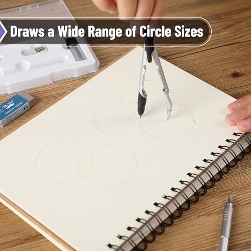 Mr. Pen- Convertible Compass, Extra Lead Refills, Compass Geometry Tool