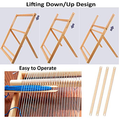 WILLOWDALE 25.2" H x 19.3" W Weaving Loom with Stand for Adults - size: Large