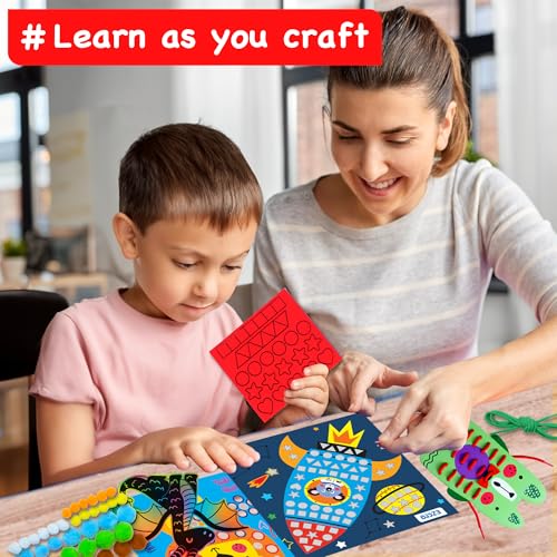 EZCRA Craft Box for Kids Ages 4-8 - 21-in-1 Arts and Crafts Kit - color: Unisex