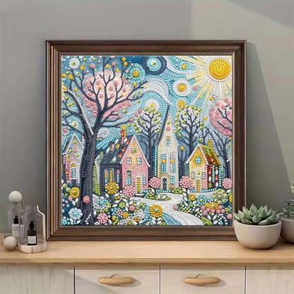 House Diamond Art Kits for Adults,DIY Diamond Painting Kits 12 X 12 inch - color: SH132
