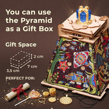 iDventure Cluepuzzle Pyramid of the Sun, Puzzle Box for Adults and Families - color: Basegame Sun Pyramid