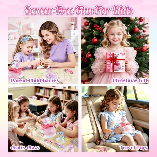 EFOSHM Bow Maker, DIY Hair Accessories for 5 6 7 Year Old Girls Gift