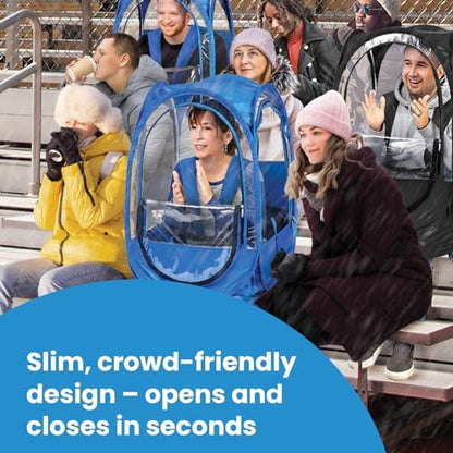 WeatherPod® StadiumPod™ 1-Person Wearable Upper Body Pop-Up Pod - color: Royal Blue