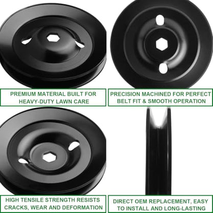 Spindle Pulley UC26511 M151720 Fits John Deere Replaces John Deere X300 X330 X310 X320 X304 Mowers - color: UC26511 M151720
