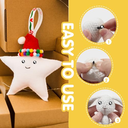TOAOB 320pcs Plastic Safety Eyes with Washers Black Craft Eyes 8mm Stuffed Animals Eyes Oval Craft Doll Eyes for DIY Amigurumis Crochet Animals Bears Making - size: 8mm