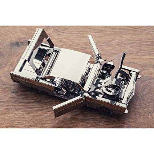 Model Car Kit - 3D Model kit Royal Voyager - Moving Wind-Up Retro Car Model | 3D Puzzle for Adults - Metal DIY Kit | Beautiful Metal Model Car Collectible | DIY Construction Set of a Vintage Car