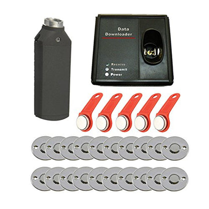 20pcs Check Point Dallas 1990A iButton Guard Tour Secrity System Guard Patrol Systems with Downloade - style: 1 Wand Kit