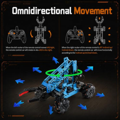 VANLINNY Robot Arm,STEM Project for Boys Age 8-12,Robotic Kit for Aged 12-16,Educational Science Kits for Kids, Building Experiment Robotics Set Project Gifts for 8 9 10 11 12 Years Old Teens
