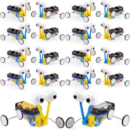 Soulchen 16 Set Stem Craft Kits Crawler Robot Kits for Kids Building Toys