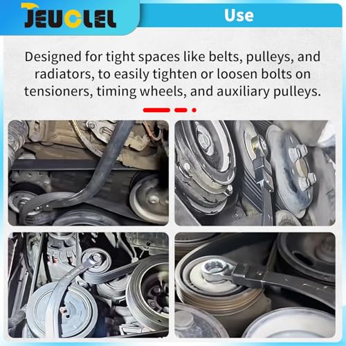 10PCS Auxiliary Idler Belt Tensioner Pulley Removal Tool Kit - color: 10pcs Universal Auxiliary Idler Belt Tensioner Pulley Removal Tool Kit