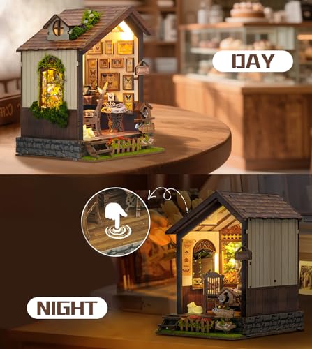 Roroom DIY Miniature House Kit, Botanical Butterfly Studio Dollhouse Kit - color: Butterfly-sq60