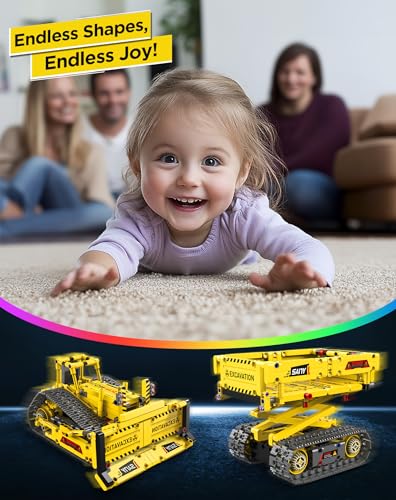 okk STEM Robot Toys for Kids 8-12, 5-in-1 RC Programmable Building Toy Kit
