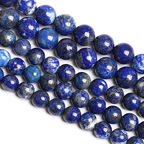 4MM 88PCS Natural Stone Blue Lapis Lazuli A Grade Gemstone Beads for Jewelry Making DIY Bracelet Crystal 1 Strand - color: Blue Lapis Lazuli, size: 4mm